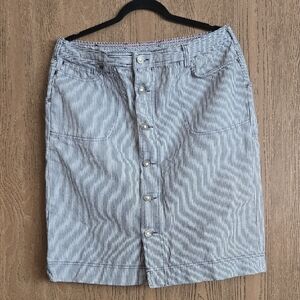 Patagonia Striped Button-Front Skirt